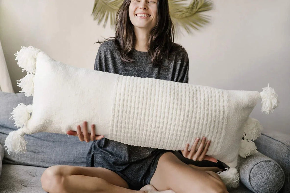 
                      
                        Sunday Citizen Braided Pom Pom Lumbar Pillow - lily & onyx
                      
                    