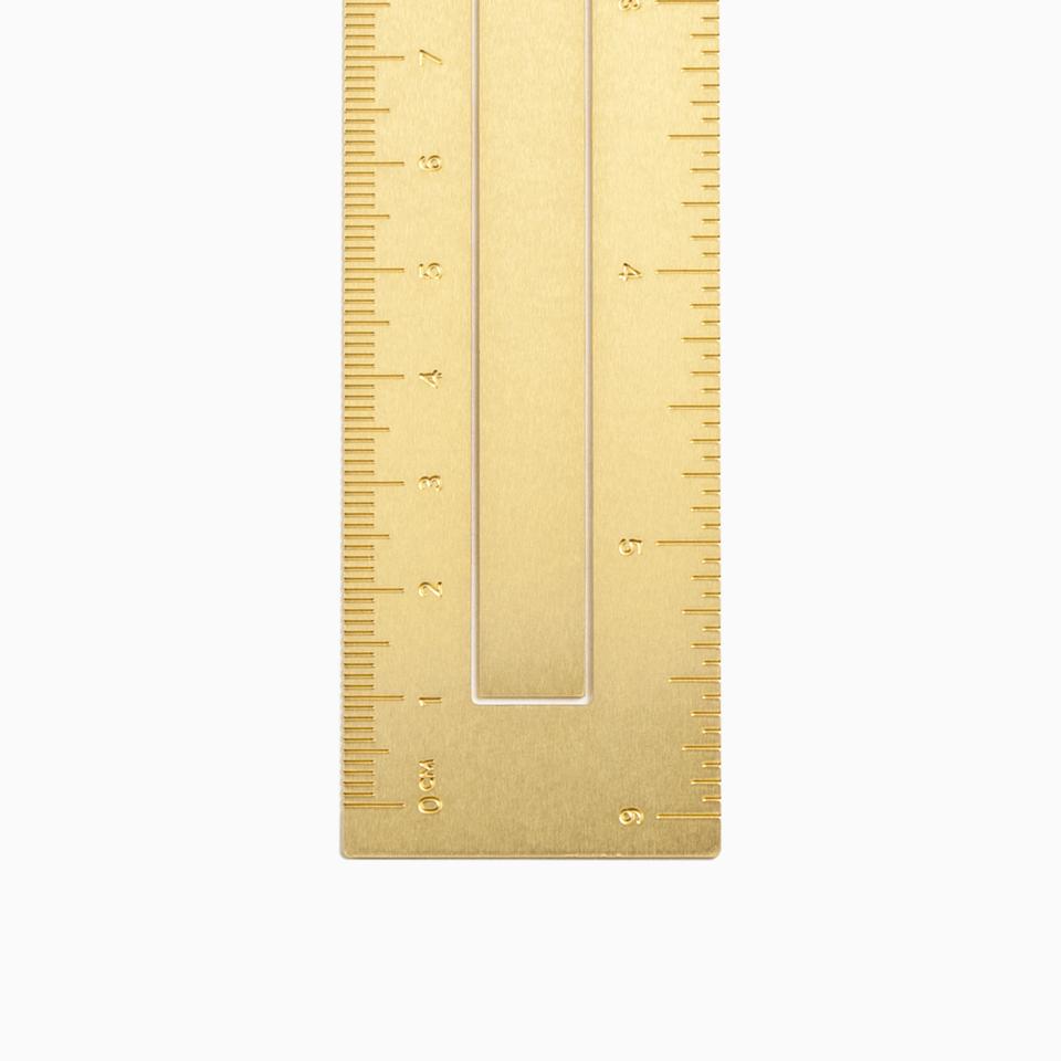 Poketo Brass Bookmark Ruler - lily & onyx