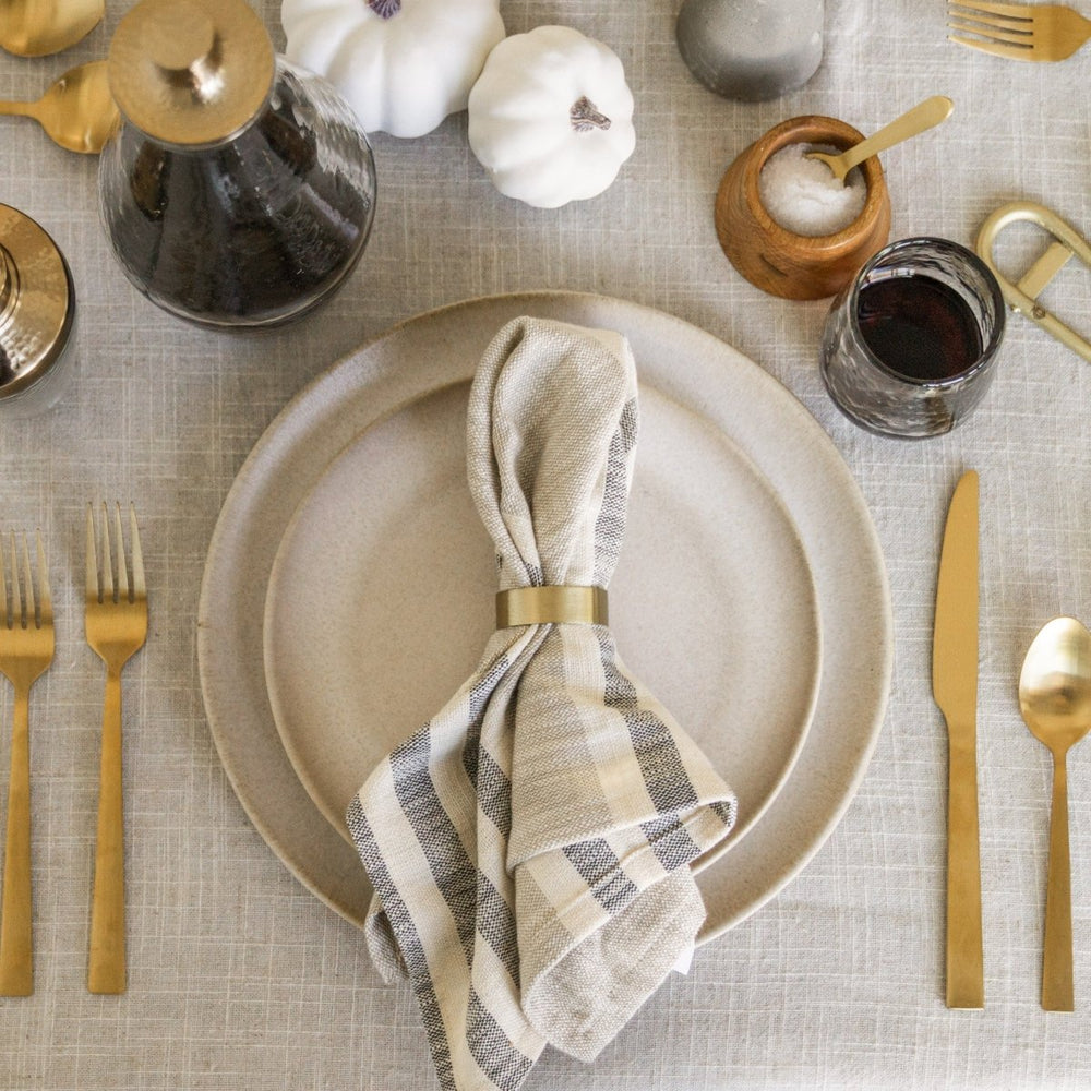 
                      
                        Bloomingville Brass Napkin Rings, Set of 4 - lily & onyx
                      
                    