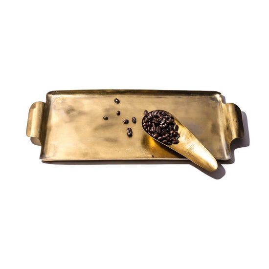 puebco Brass Rectangle Tray - lily & onyx
