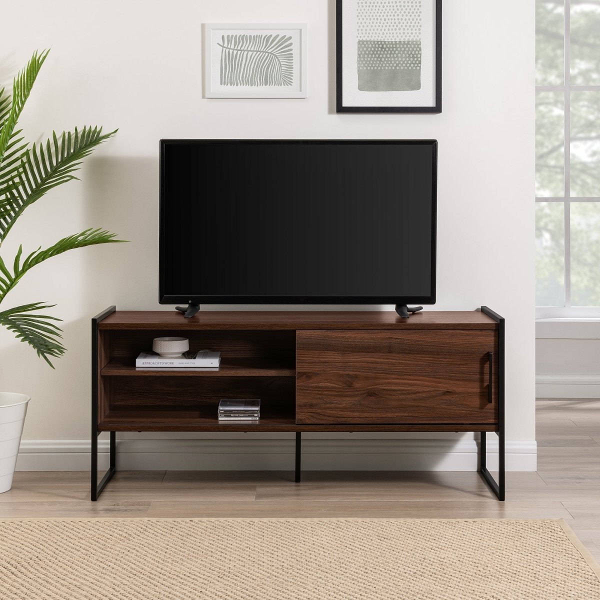 Walker Edison Braxton Urban-Modern Media Console - lily & onyx