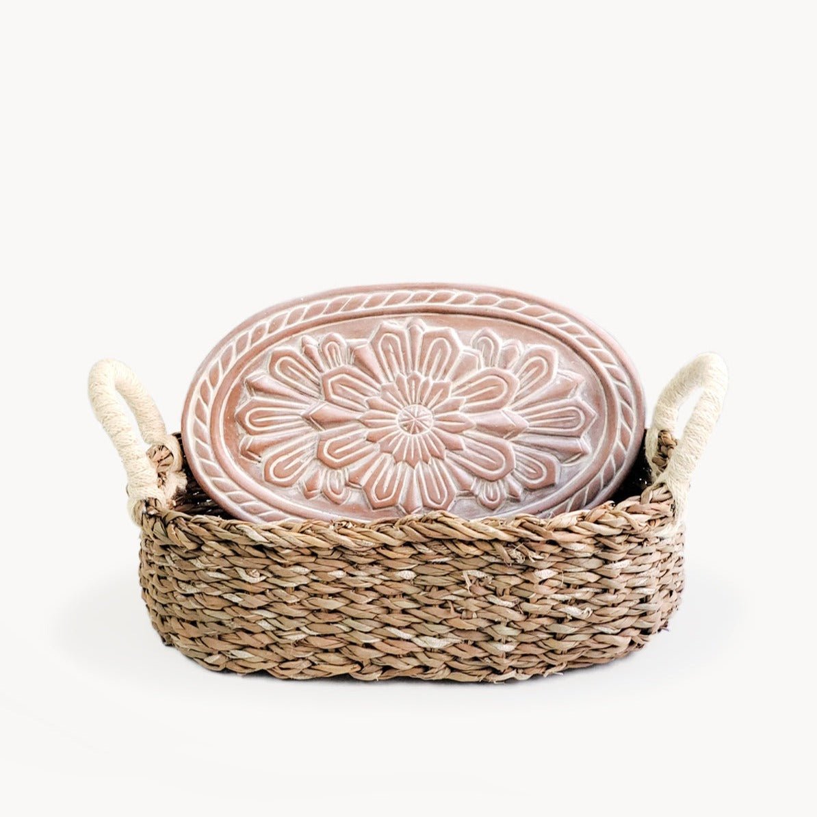 KORISSA Bread Warmer & Basket - Flower - lily & onyx