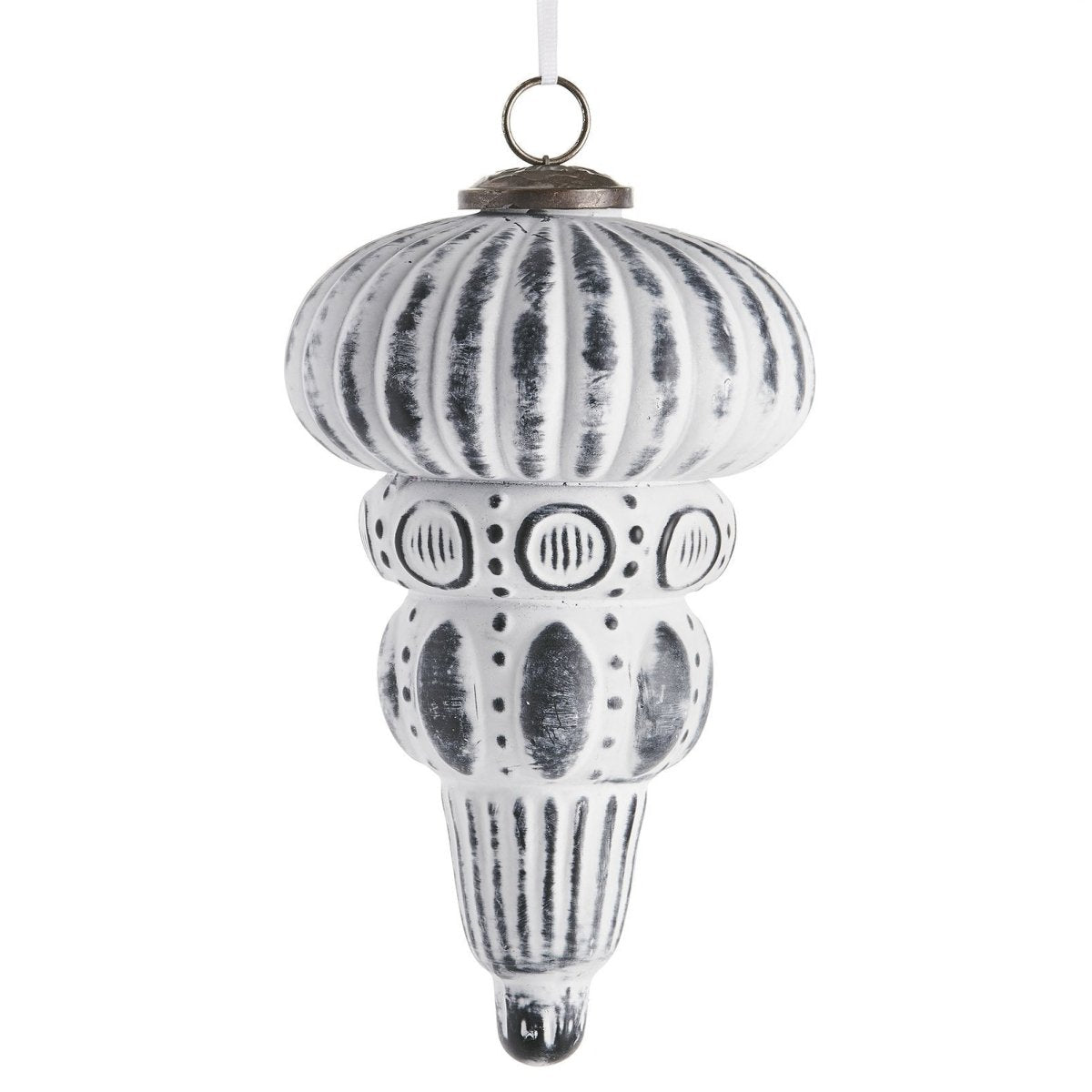 The Breckenridge™ 8 Inch Glass Ornament - Larvik against a white background