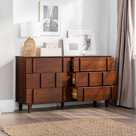 Walker Edison Bronx Modern Solid Wood Dresser - lily & onyx