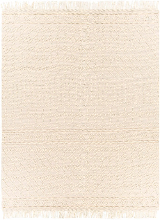 Hauteloom Brothers Beige Wool & Cotton Rug - lily & onyx