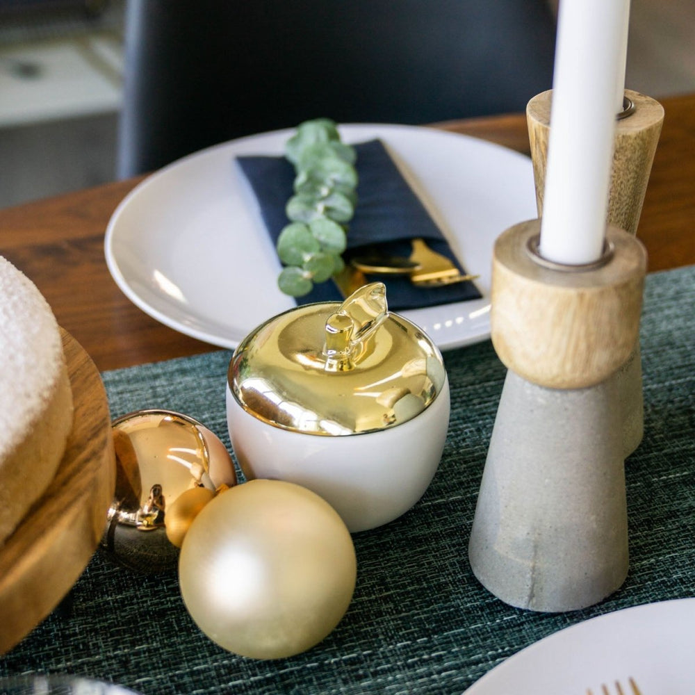 
                      
                        lily & onyx Brown Wood & Gray Cement Candleholders, Set Of 3 - lily & onyx
                      
                    