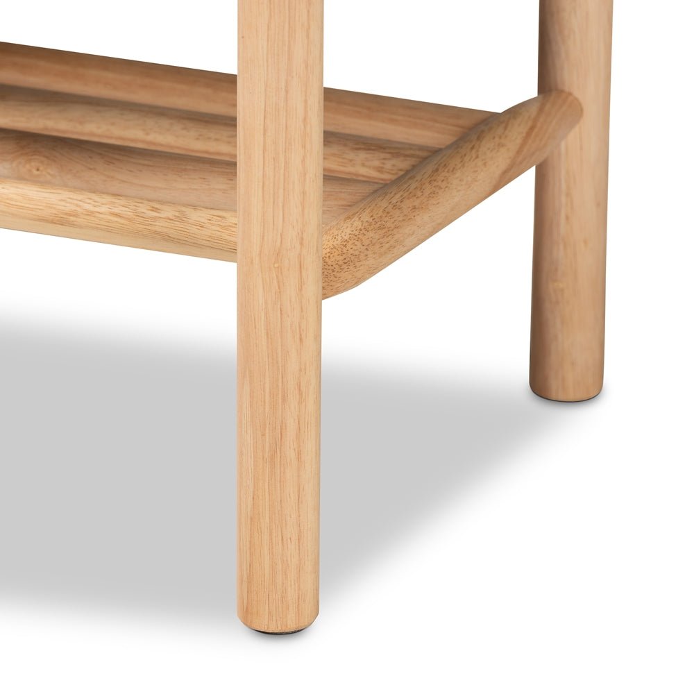 
                      
                        Baxton Studio Cadmus Rustic Mid Century Modern Black And Oak Brown Finished Wood Bench - lily & onyx
                      
                    