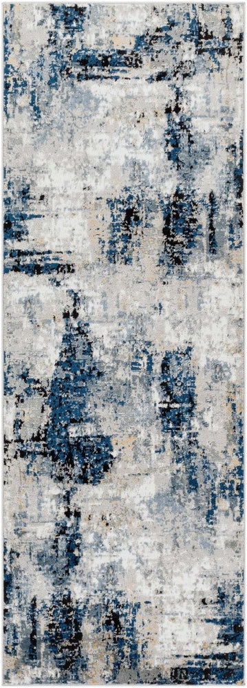 
                      
                        Hauteloom Campsall Gray & Blue Abstract Area Rug - lily & onyx
                      
                    