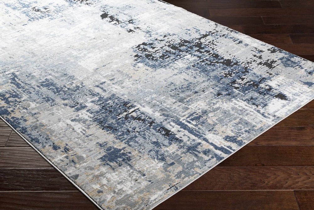 
                      
                        Hauteloom Campsall Gray & Blue Abstract Area Rug - lily & onyx
                      
                    