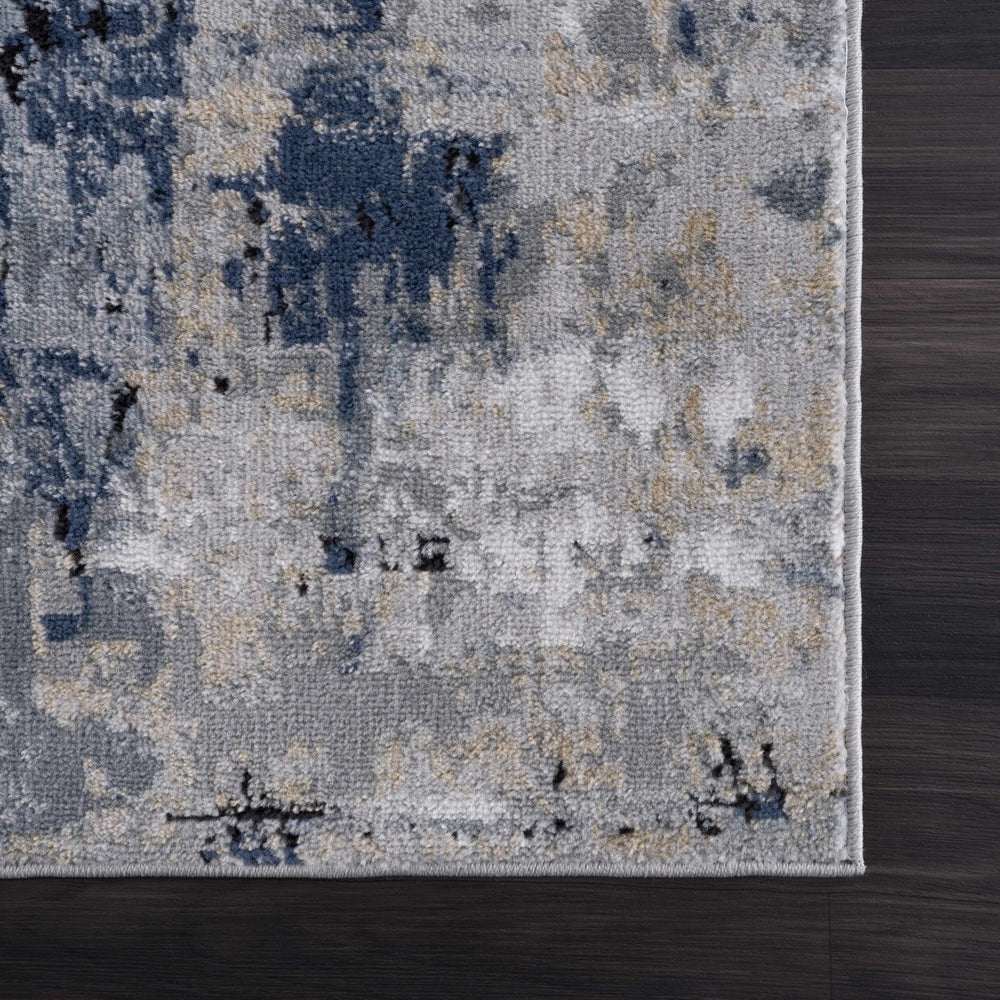 
                      
                        Hauteloom Campsall Gray & Blue Abstract Area Rug - lily & onyx
                      
                    