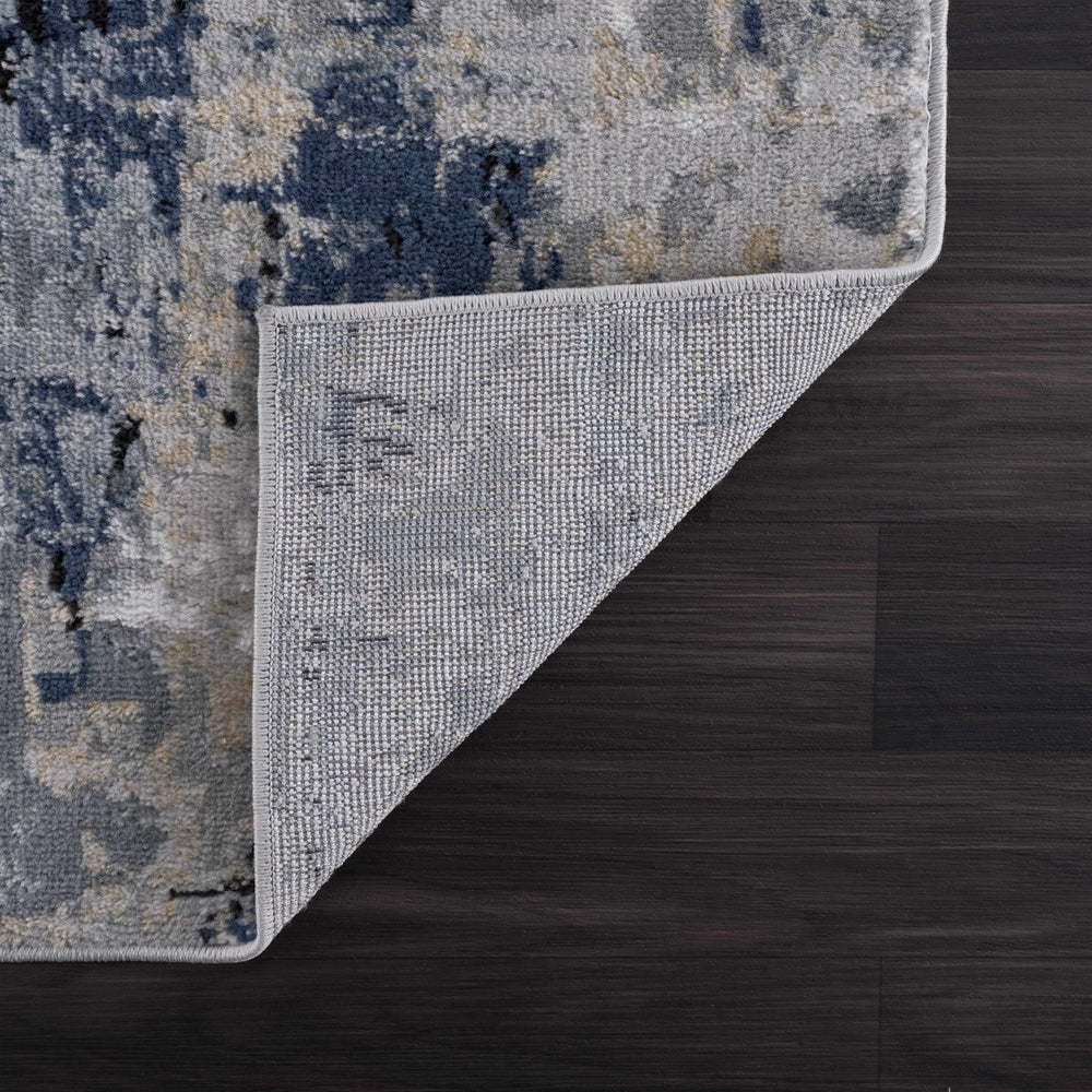 
                      
                        Hauteloom Campsall Gray & Blue Abstract Area Rug - lily & onyx
                      
                    