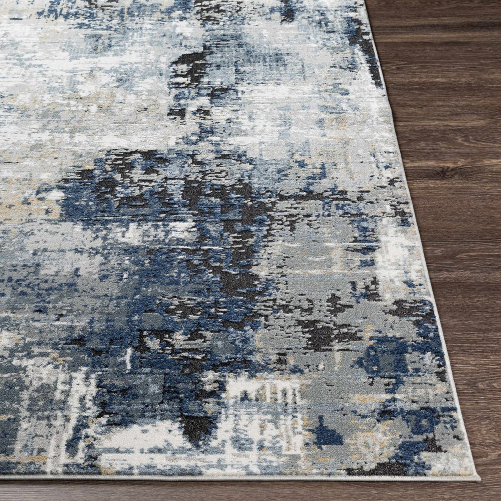 
                      
                        Hauteloom Campsall Gray & Blue Abstract Area Rug - lily & onyx
                      
                    