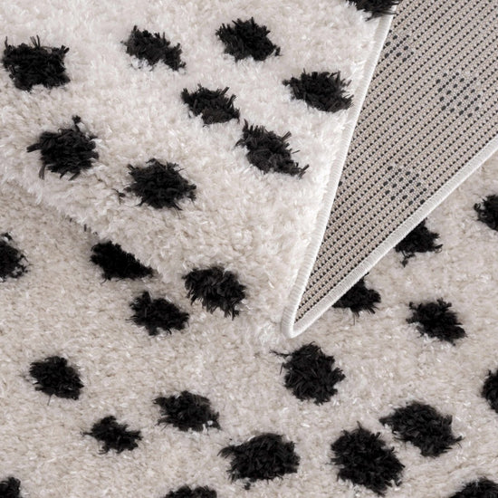 Load image into Gallery viewer, Hauteloom Cansu Black &amp;amp; White Area Rug - lily &amp;amp; onyx
