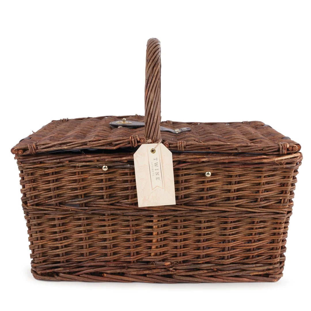 Load image into Gallery viewer, Twine Cape Cod Wicker Picnic Basket - lily &amp;amp; onyx
