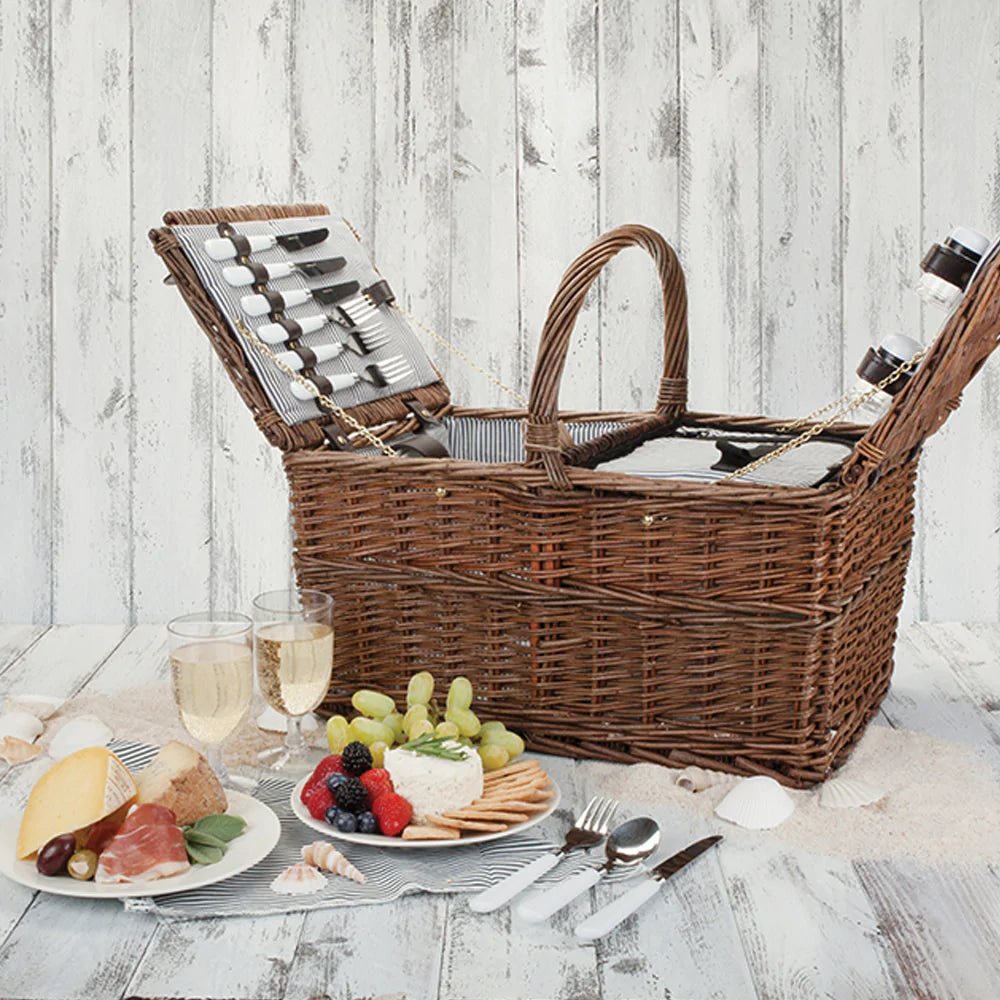 Twine Cape Cod Wicker Picnic Basket - lily & onyx