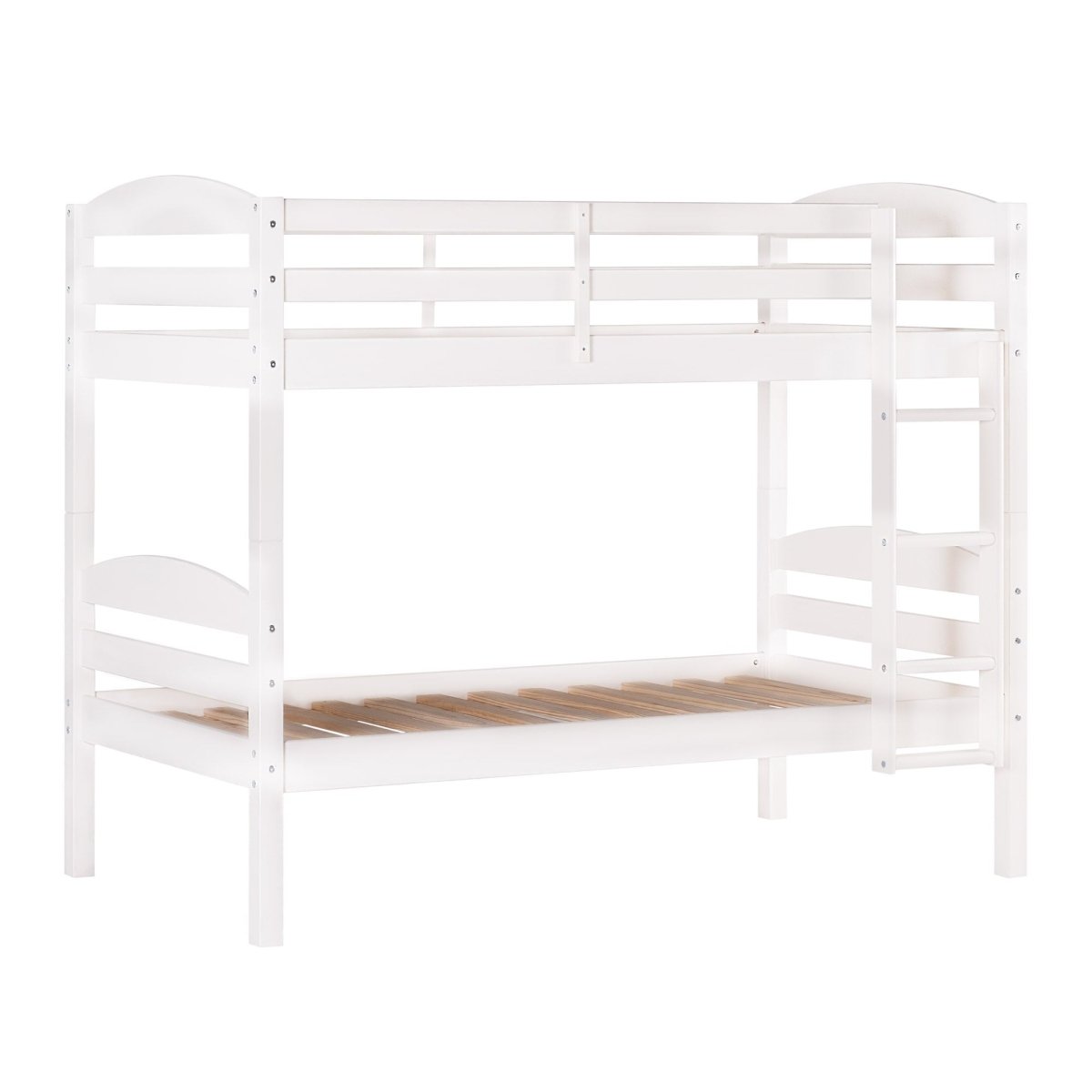 Walker Edison Carolina Transitional Solid Wood Twin-over-Twin Bunk Bed - lily & onyx