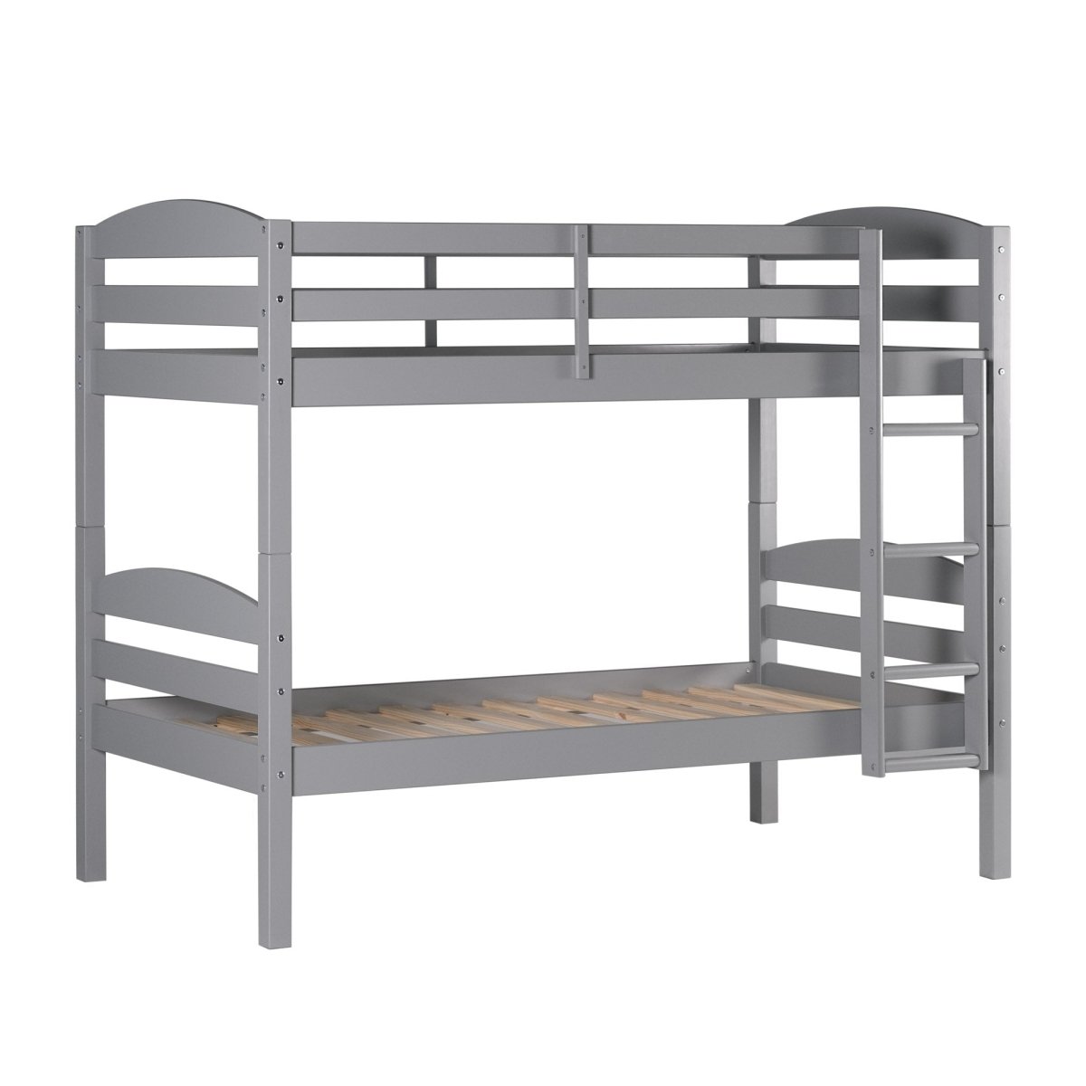 Walker Edison Carolina Transitional Solid Wood Twin-over-Twin Bunk Bed - lily & onyx