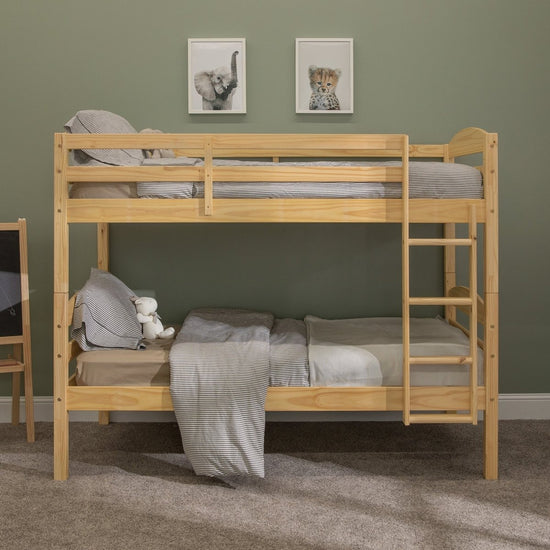 Walker Edison Carolina Transitional Solid Wood Twin-over-Twin Bunk Bed - lily & onyx