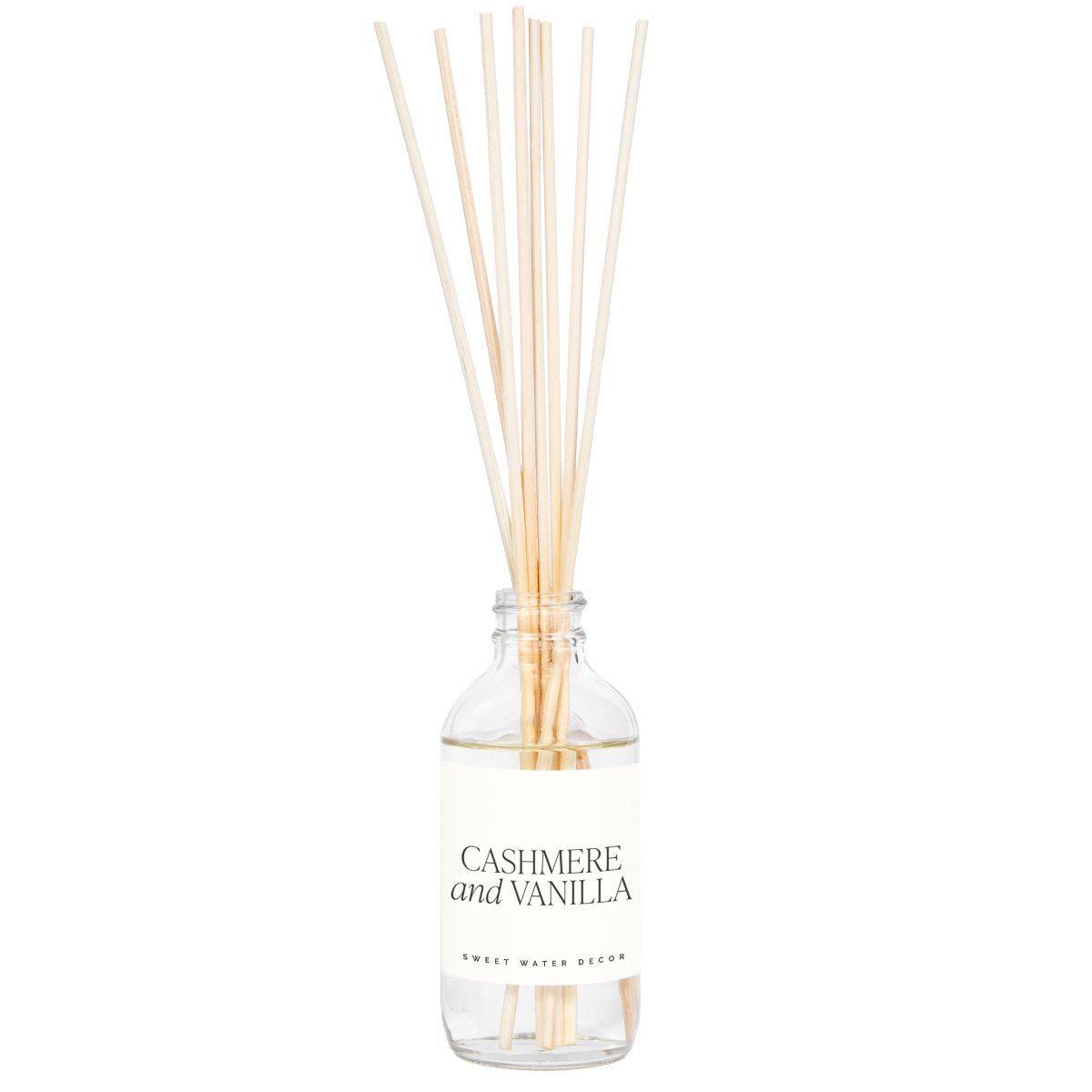 Sweet Water Decor Cashmere and Vanilla Clear Reed Diffuser - lily & onyx