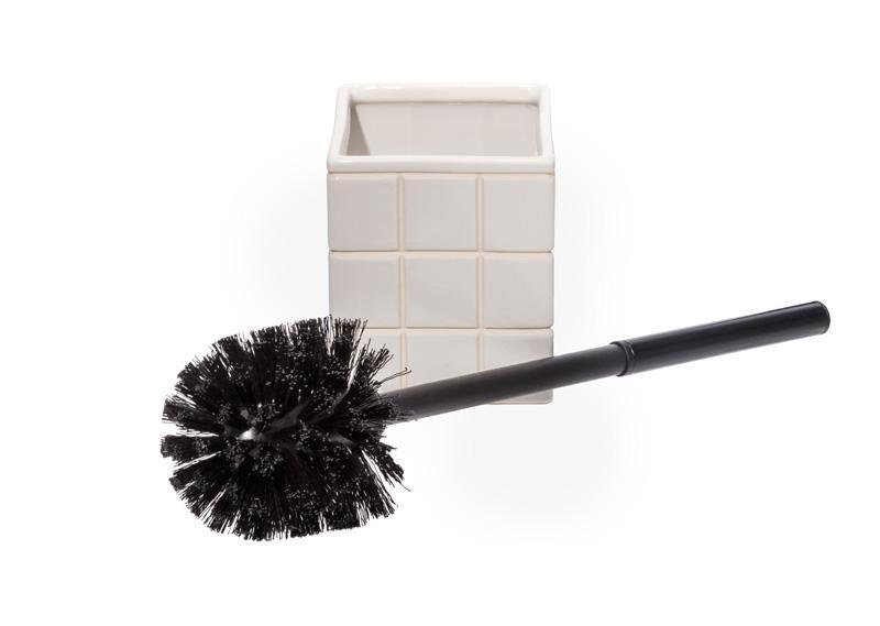 puebco Ceramic Bath Ensemble Toilet Brush - lily & onyx