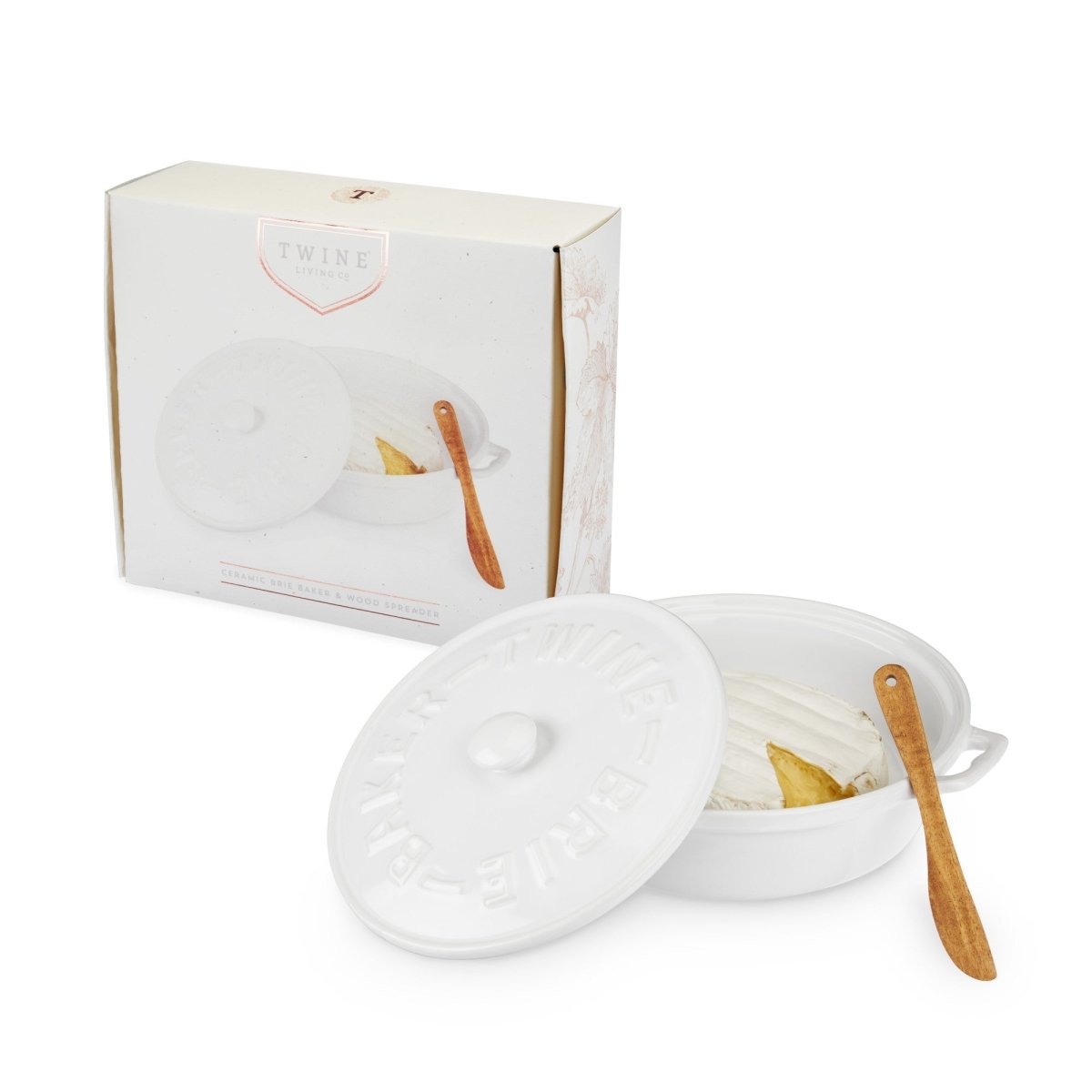 Ceramic Brie Baker & Spreader Set