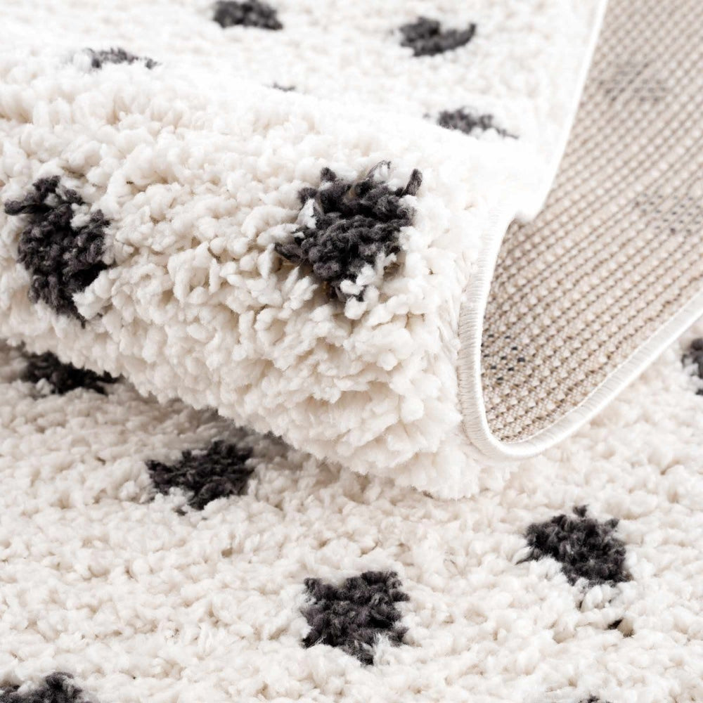 
                      
                        Hauteloom Chaia Dotted Black & White Plush Rug - lily & onyx
                      
                    