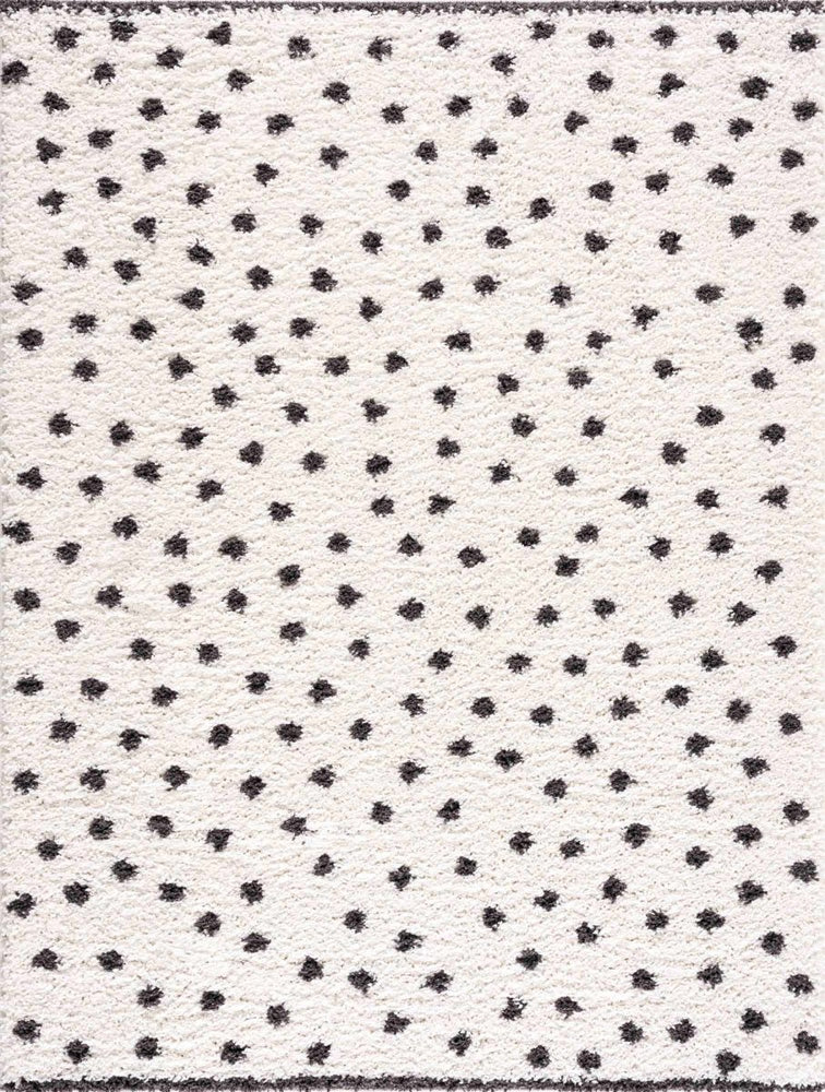 
                      
                        Hauteloom Chaia Dotted Black & White Plush Rug - lily & onyx
                      
                    