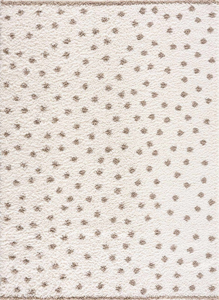 
                      
                        Hauteloom Chaia Dotted Cream & Brown Plush Rug - lily & onyx
                      
                    