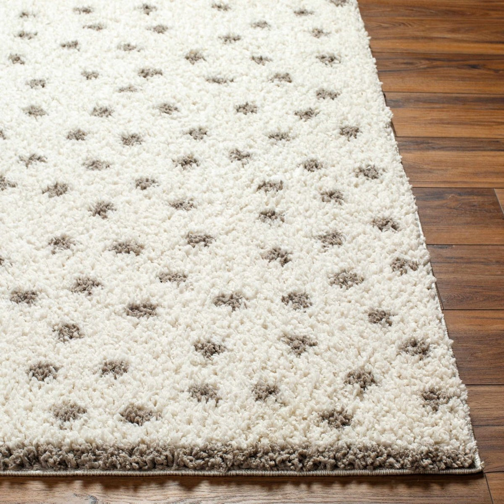 
                      
                        Hauteloom Chaia Dotted Cream & Gray Plush Rug - lily & onyx
                      
                    