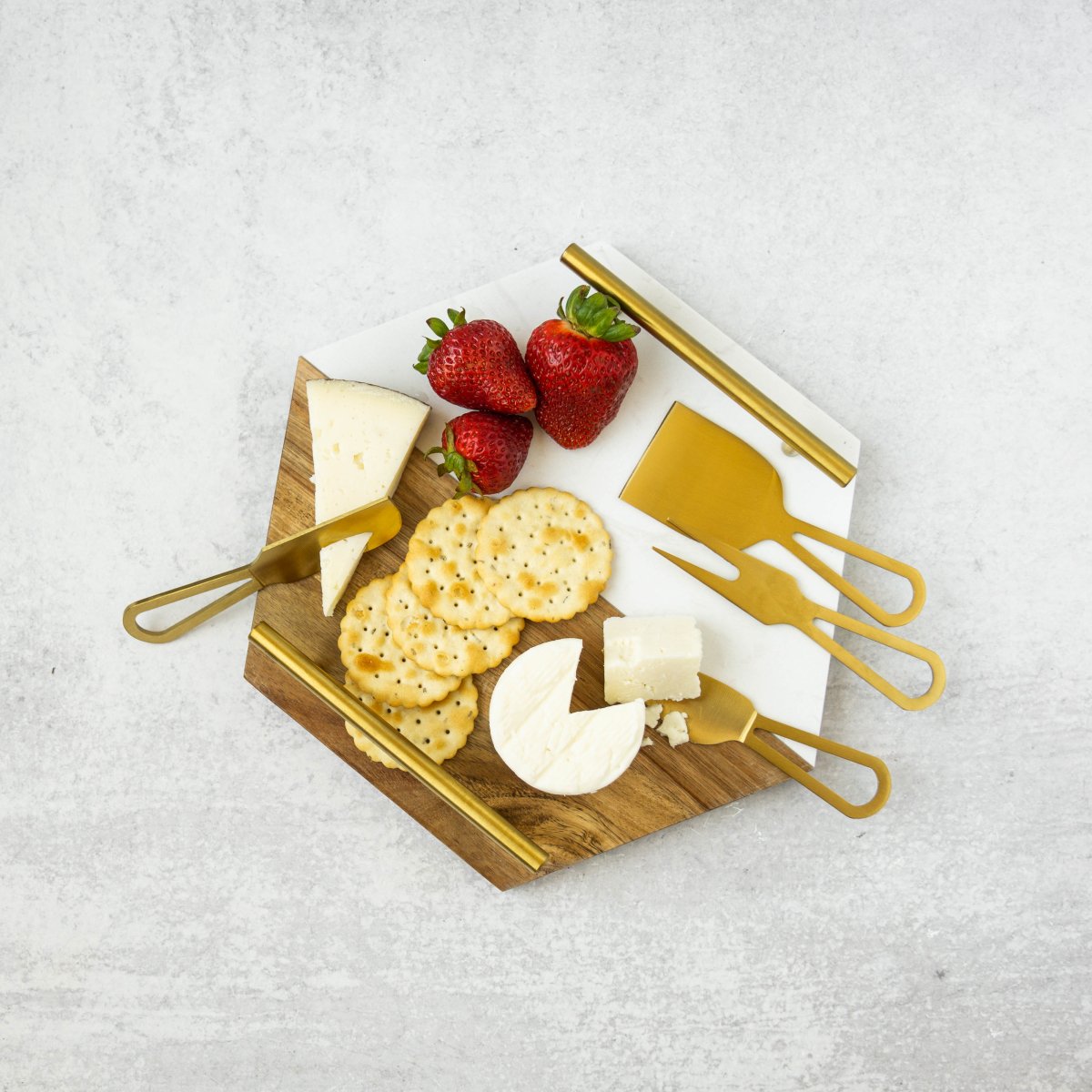 Santa Barbara Design Studio Champagne Gold Cheese Knives - lily & onyx