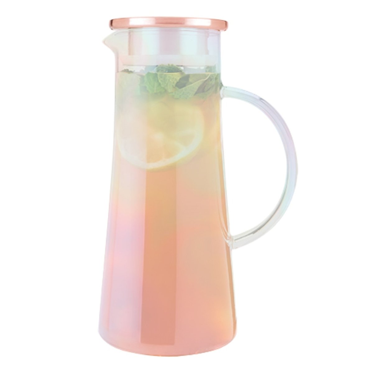 Pinky Up Charlie™ Iridescent Glass Iced Tea Carafe - lily & onyx