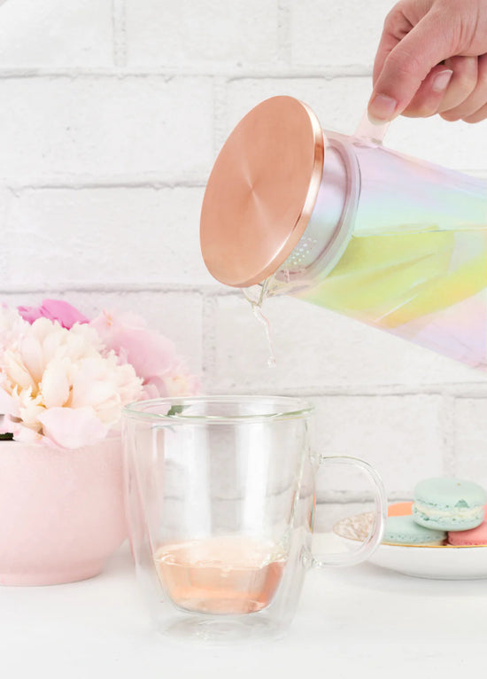Pinky Up Charlie™ Iridescent Glass Iced Tea Carafe - lily & onyx