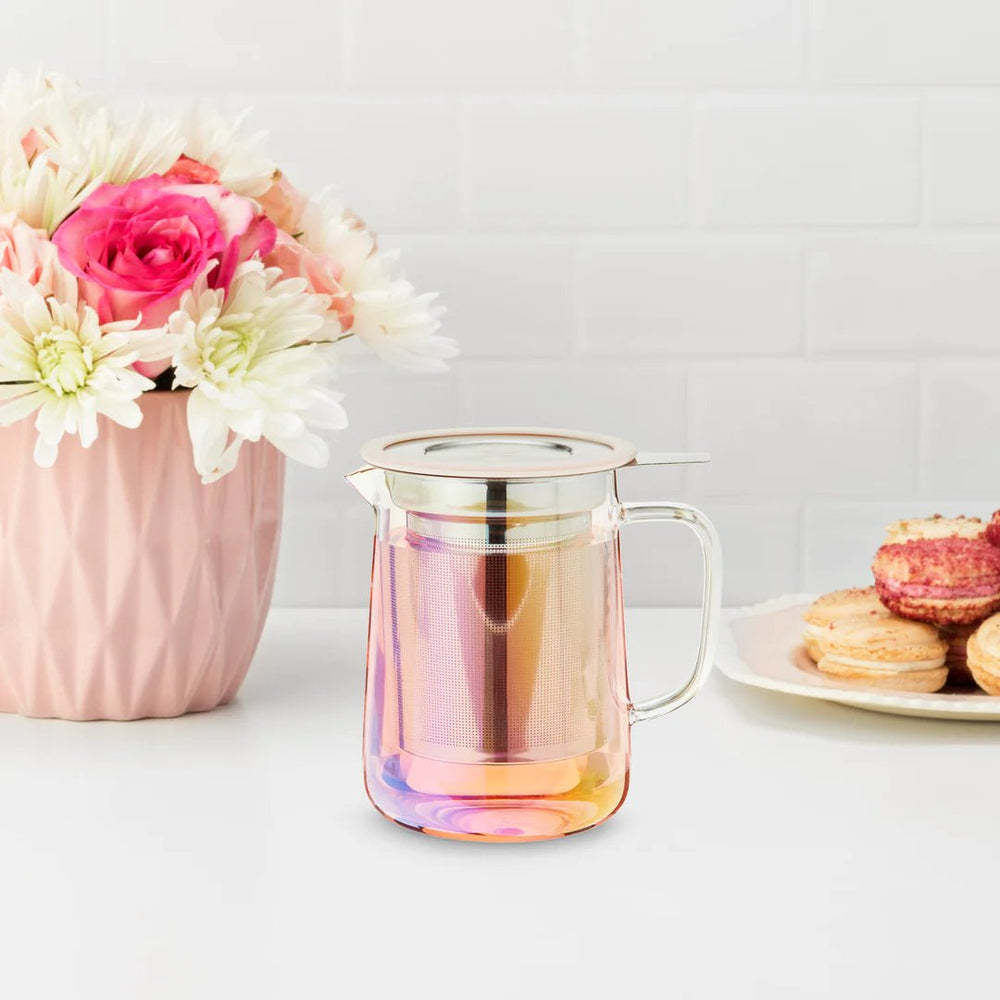 Pinky Up Chas™ Mini Glass Teapot & Infuser, 16 Oz - lily & onyx