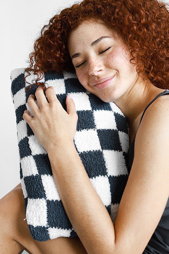 
                      
                        Sunday Citizen Checkerboard Throw Pillow - lily & onyx
                      
                    