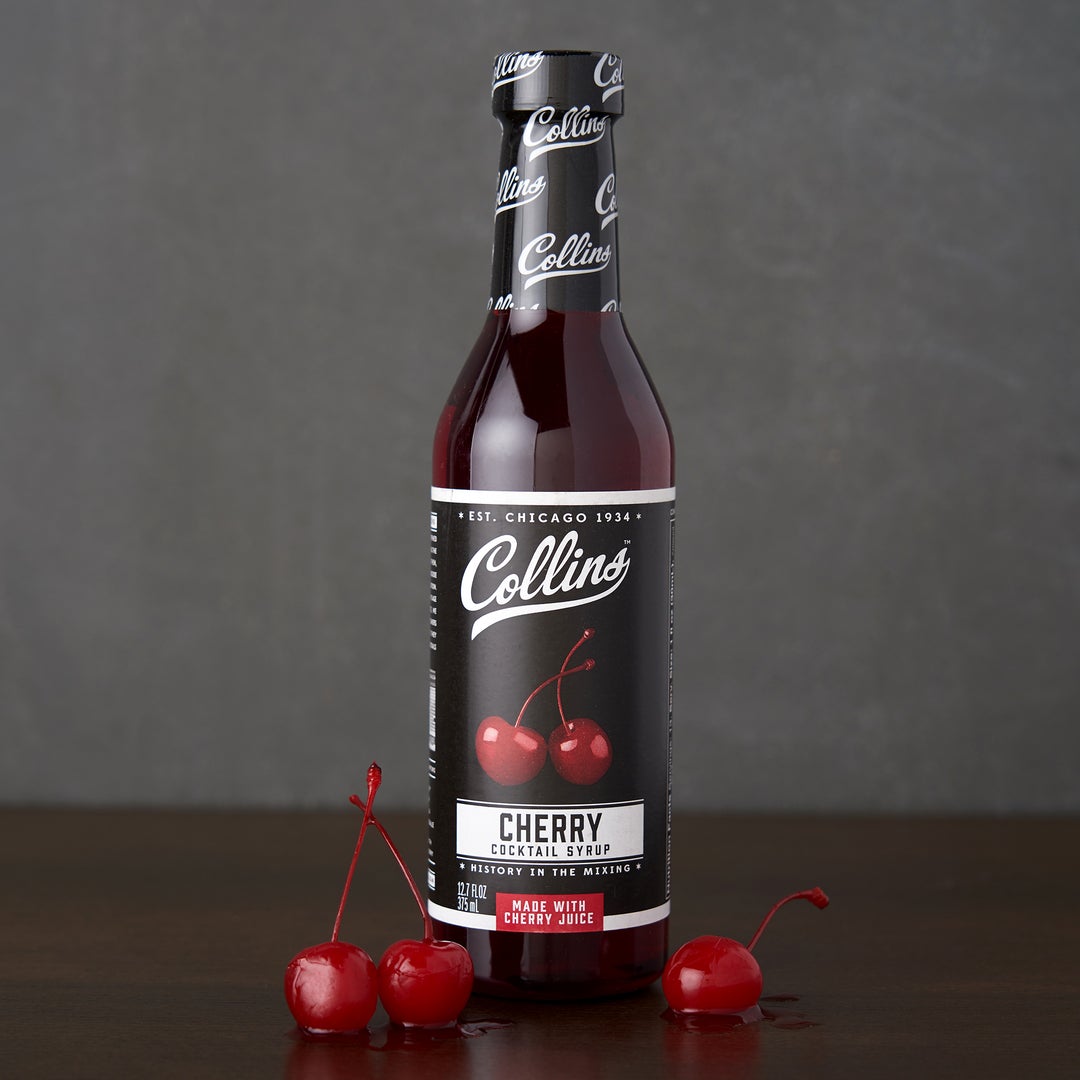 Collins Cherry Cocktail Syrup, 12.7 Oz - lily & onyx