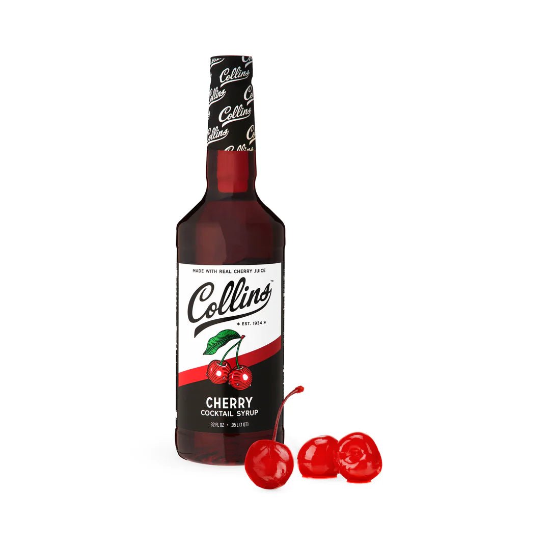 Collins Cherry Cocktail Syrup, 32 Oz - lily & onyx