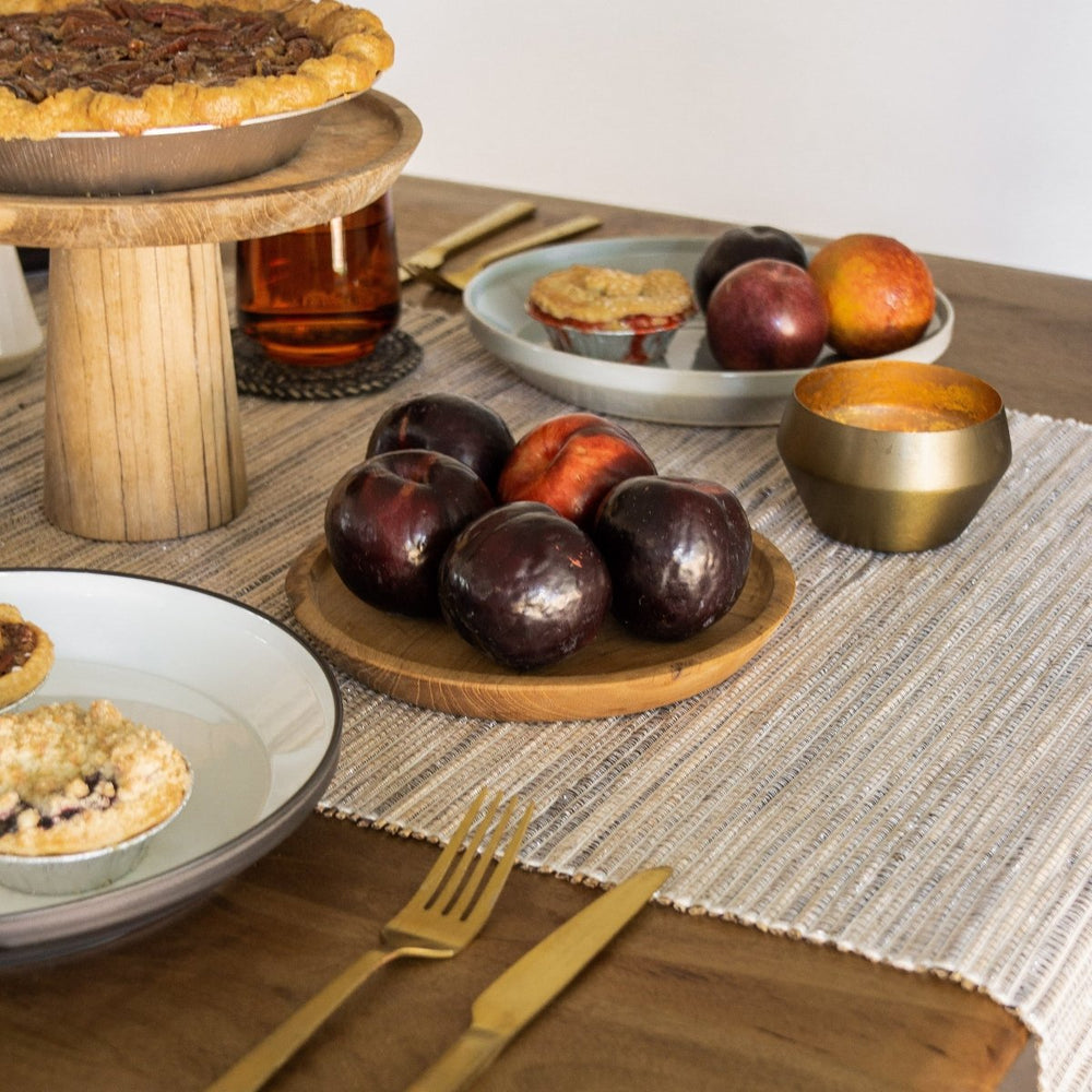 
                      
                        texxture Chiku™ Round Teak Serving Tray - lily & onyx
                      
                    