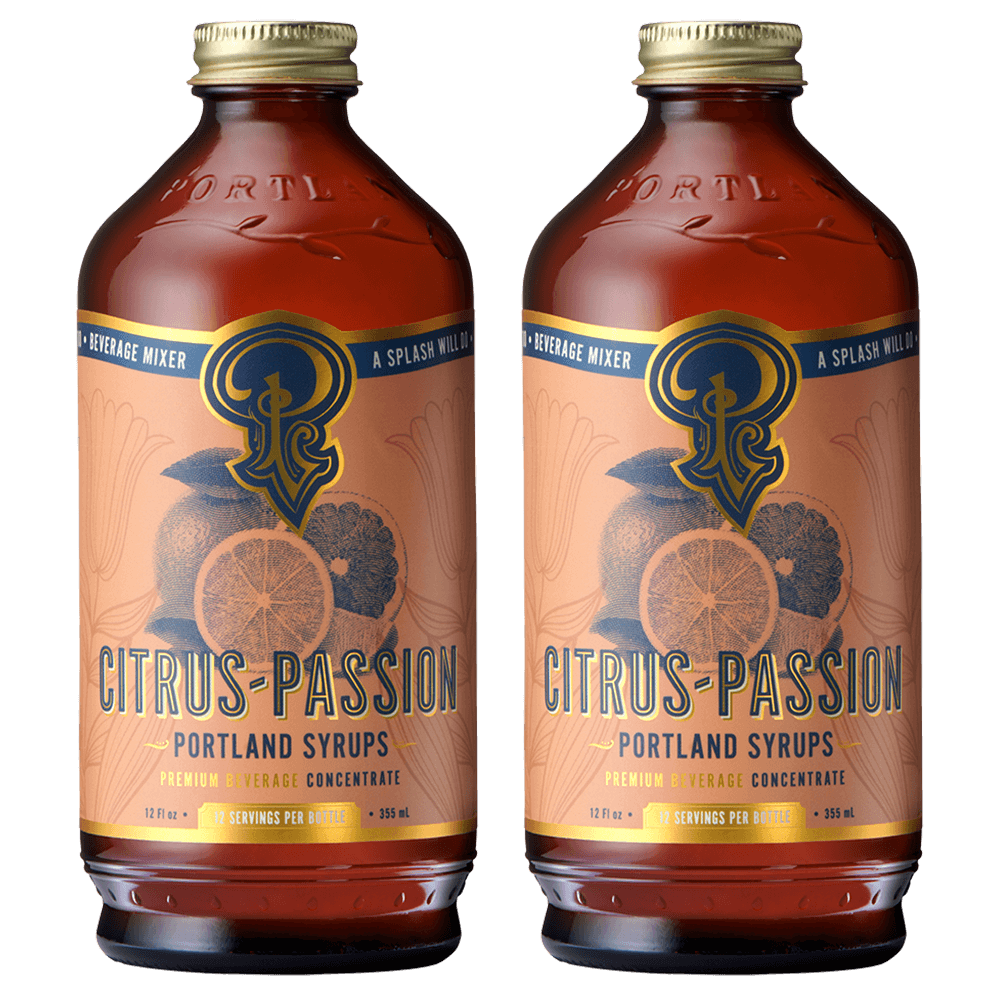 Portland Syrups Citrus-Passion Syrup, 2 Pack - lily & onyx