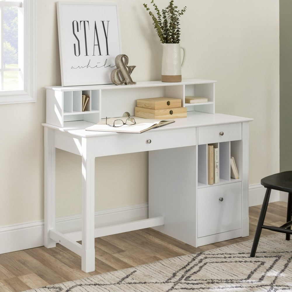 Walker Edison Clara Desk with Hutch - lily & onyx