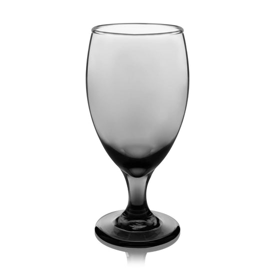 Libbey Classic Smoke Goblet Beverage Glasses, 16.25 oz - Set of 6 - lily & onyx
