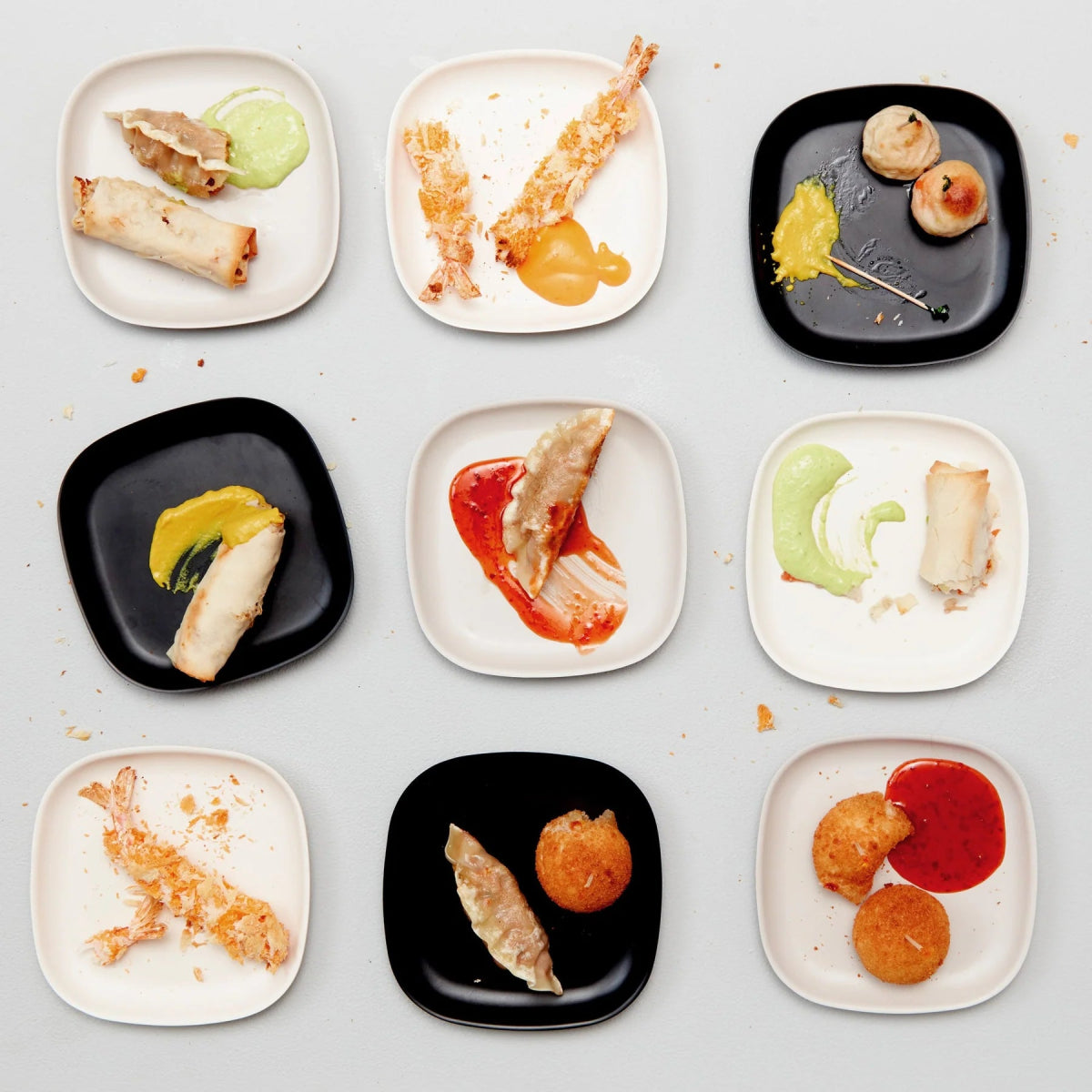 EKOBO Cocktail Plate, Set of 6 - Off-White - lily & onyx