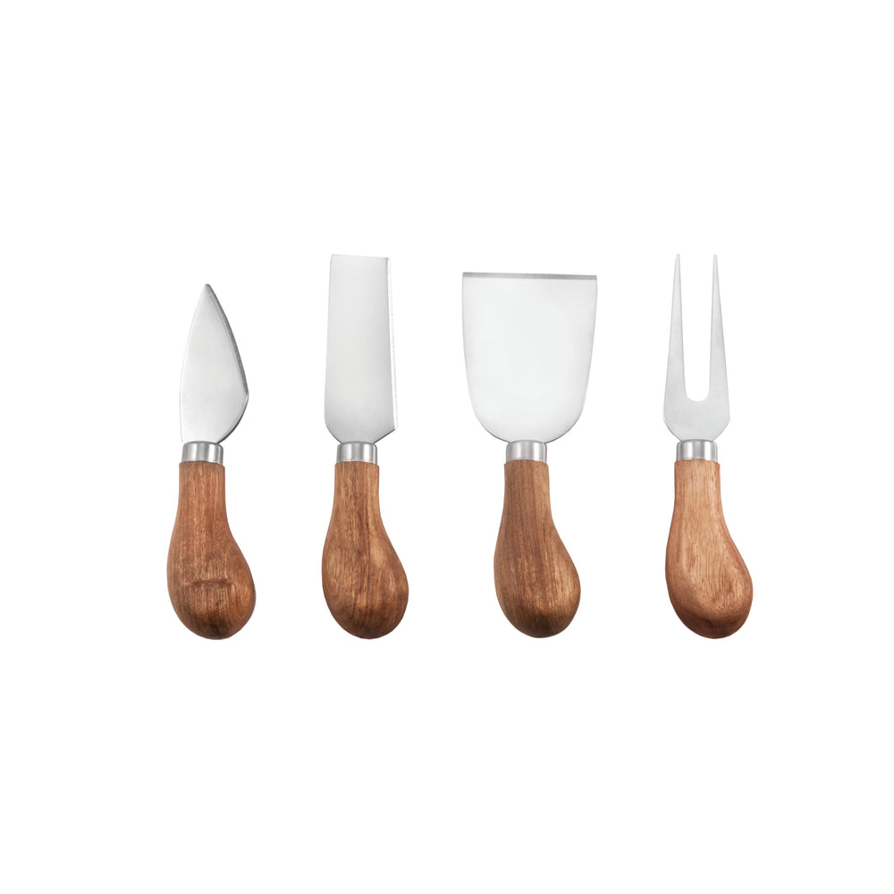 
                      
                        Twine Gourmet Cheese Knives with Acacia Wood Handle, Set of 4 - lily & onyx
                      
                    