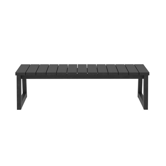 Walker Edison Cologne Modern Solid Wood Outdoor Slat-Top Coffee Table - lily & onyx