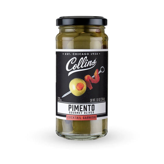 Collins Colossal Martini Pimento Cocktail Olives, 10 Oz - lily & onyx