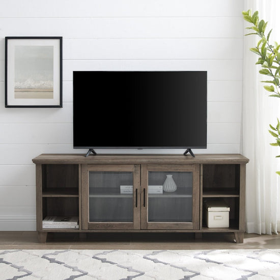 Walker Edison Columbus 58" TV Stand with Middle Doors - lily & onyx