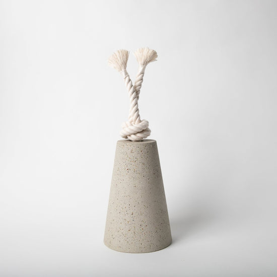Pretti.Cool Concrete Door Stop with Cotton Rope - lily & onyx