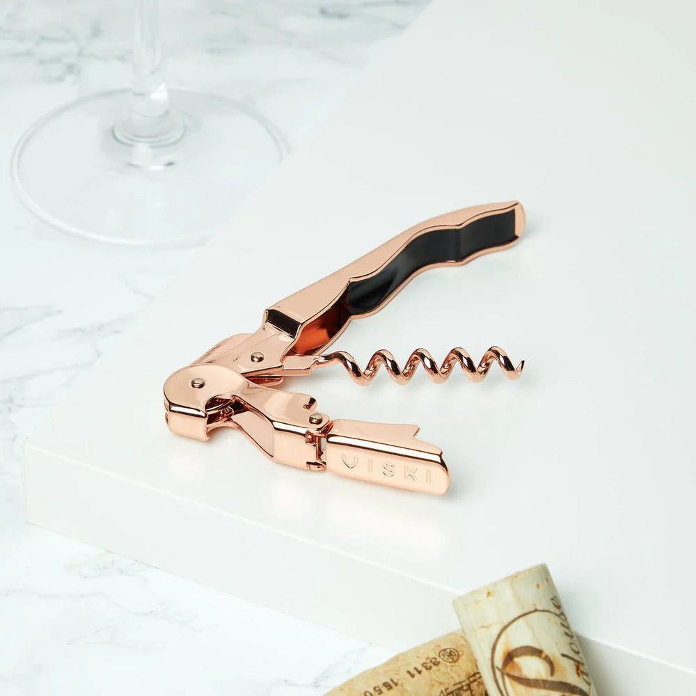 Viski Copper Signature Double Hinged Corkscrew - lily & onyx
