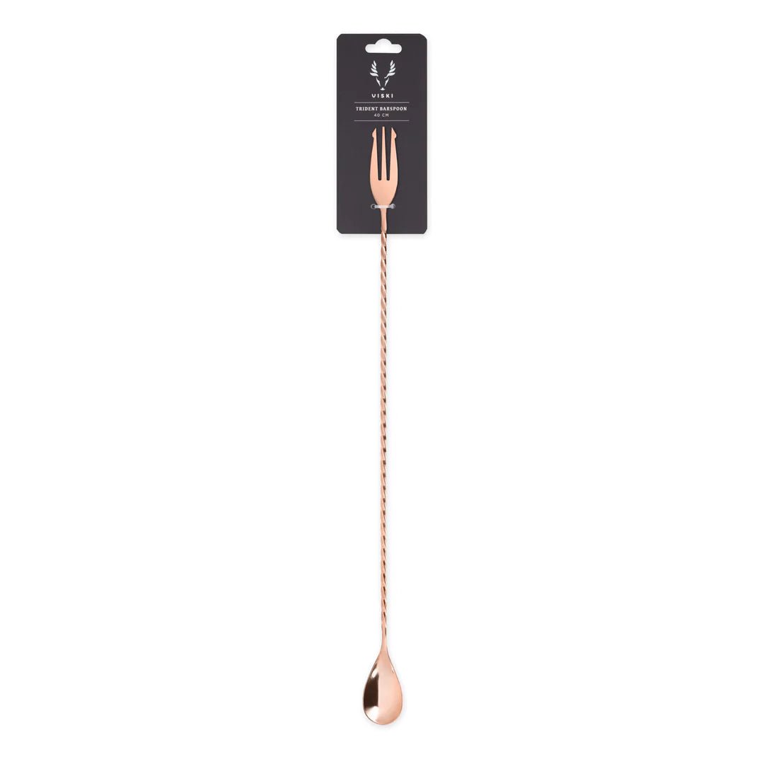 Viski Copper Trident Barspoon - lily & onyx