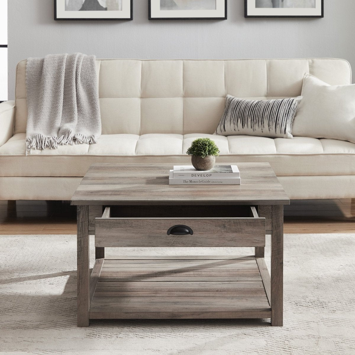 Walker Edison Country Coffee Table - lily & onyx