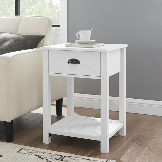 Walker Edison Country Nightstand / Side Table - lily & onyx